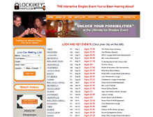 Tablet Screenshot of lockandkeyevents.com